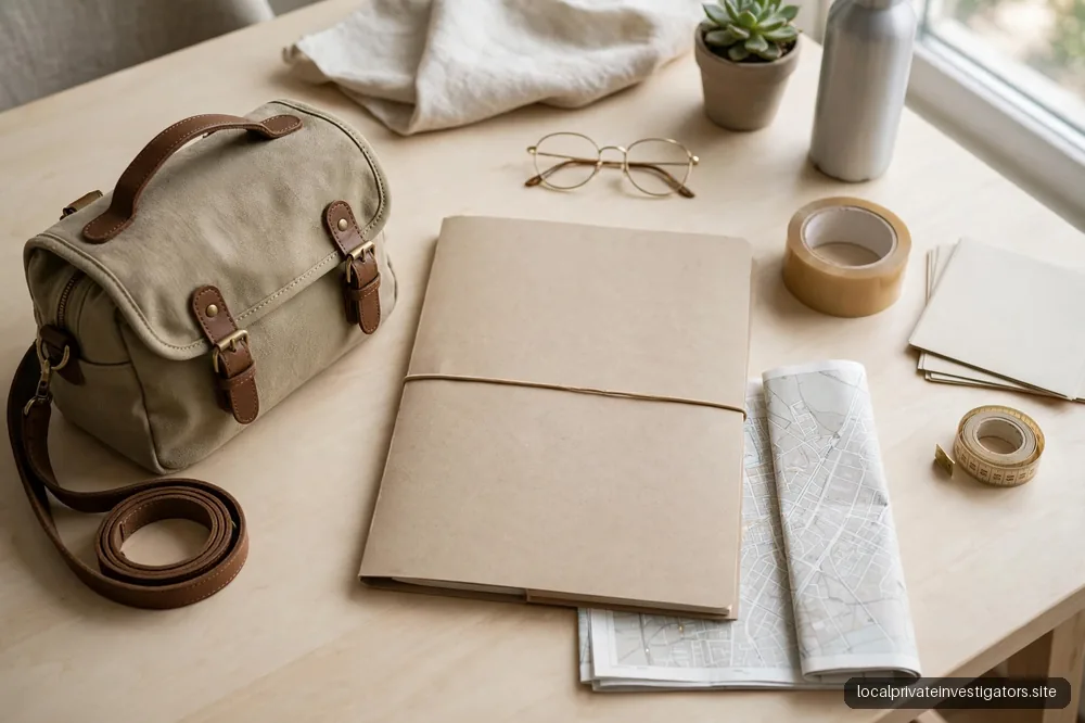 A calm desk phone beside a blank notepad in soft light, no legible text